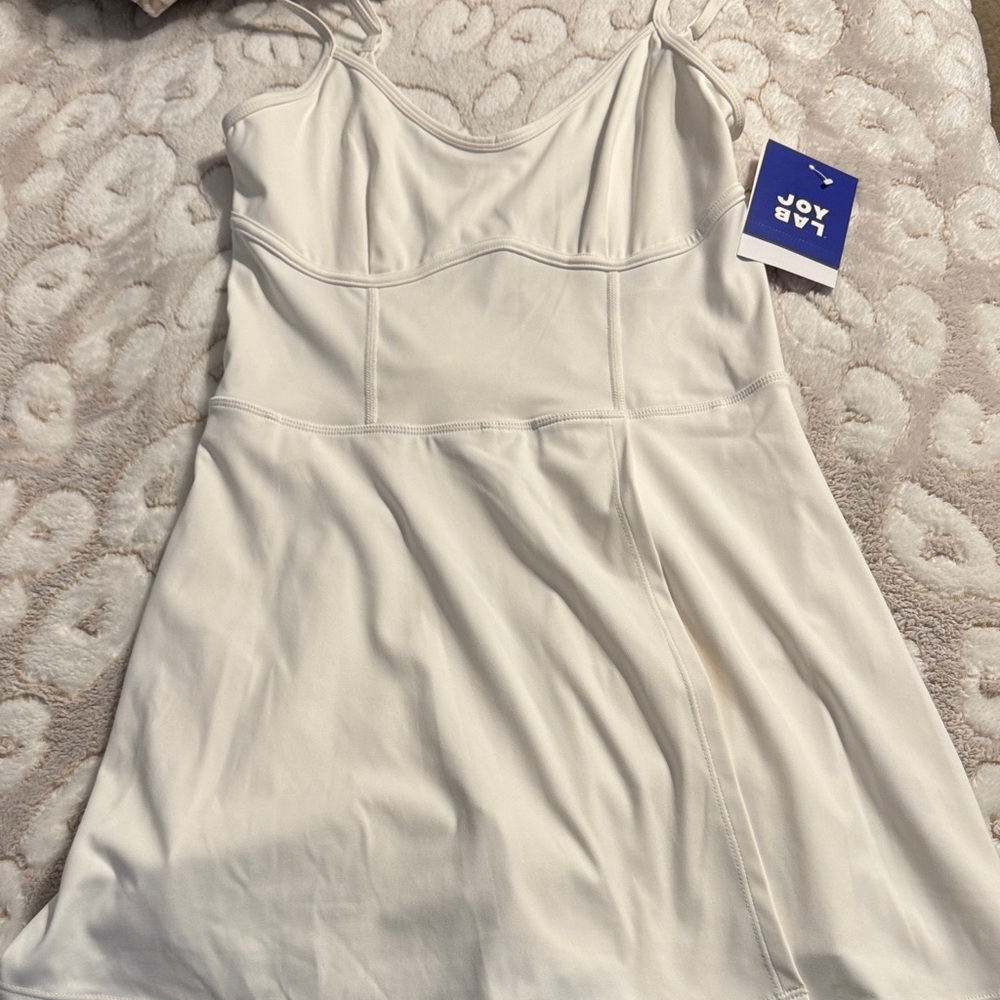 JoyLab Cream Mini Dress